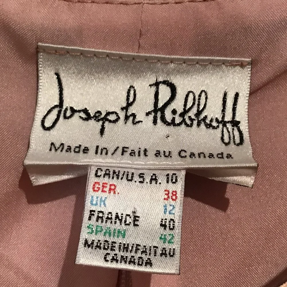 Vintage Joseph Ribkoff Faux Suede Sleeveless Top Size 10 - Picture 6 of 10